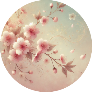 Japanese Cherry Blossom_Circular Japanese Cherry Blossom (Quantity 12)